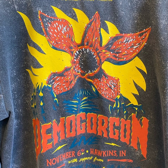 Stranger Things Charcoal Hoodie - Picture 3 of 5